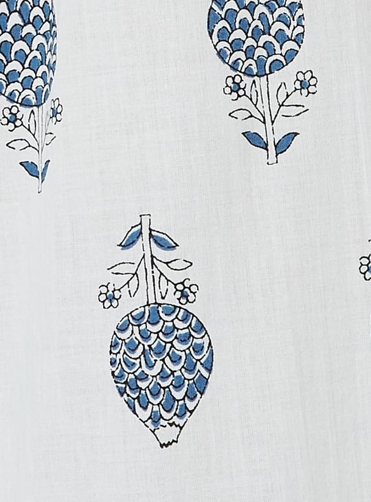 MELANGE Ethnic Motif Print A-line Kurta Set