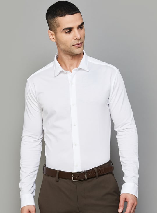 PARK AVENUE Woven Slim Fit Formal Shirt