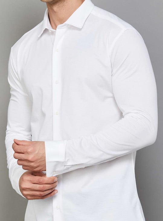 PARK AVENUE Woven Slim Fit Formal Shirt