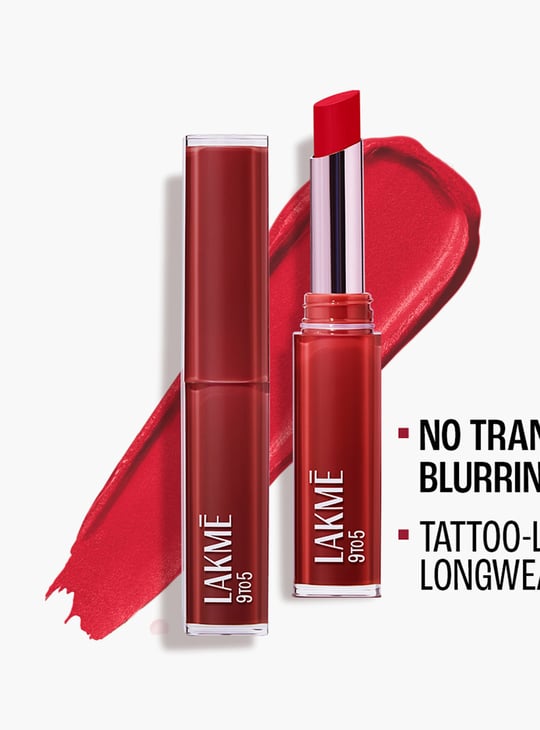 LAKME 9to5 Lip Tattoo Matte Slim Stick - Red Coat - 2g