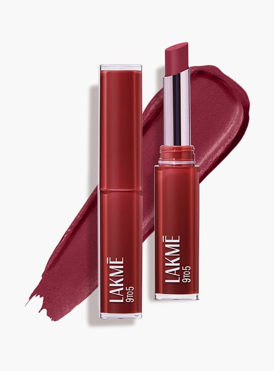 LAKME 9to5 Tattoo Matte Slim Lipstick - MR13 Burgundy Passion - 2g