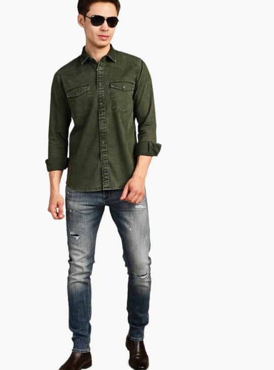 KILLER Solid Regular Fit Shirt