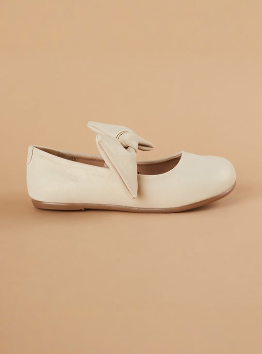 FAME FOREVER Girls Bow-Details Ballerinas