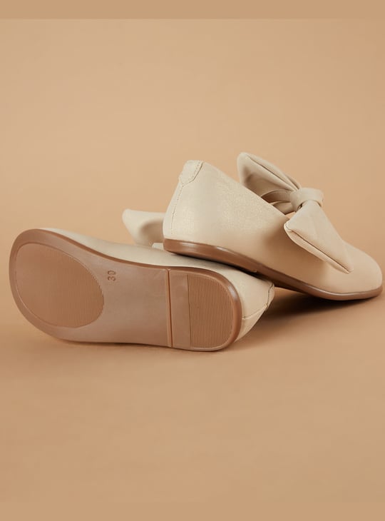 FAME FOREVER Girls Bow-Details Ballerinas