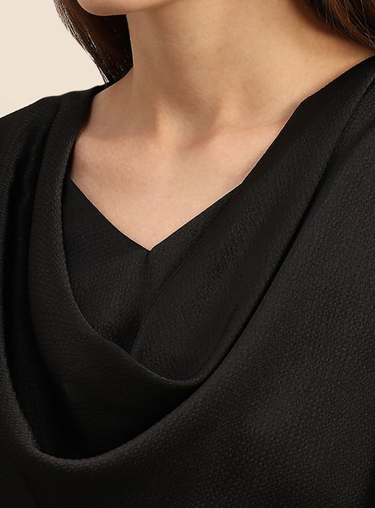 VERO MODA Solid Cowl Neck Top