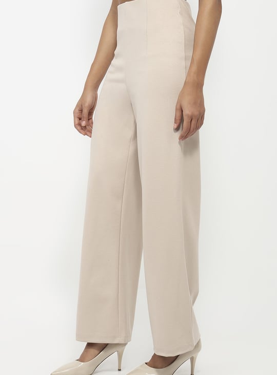 KRAUS Solid Straight Fit Trousers