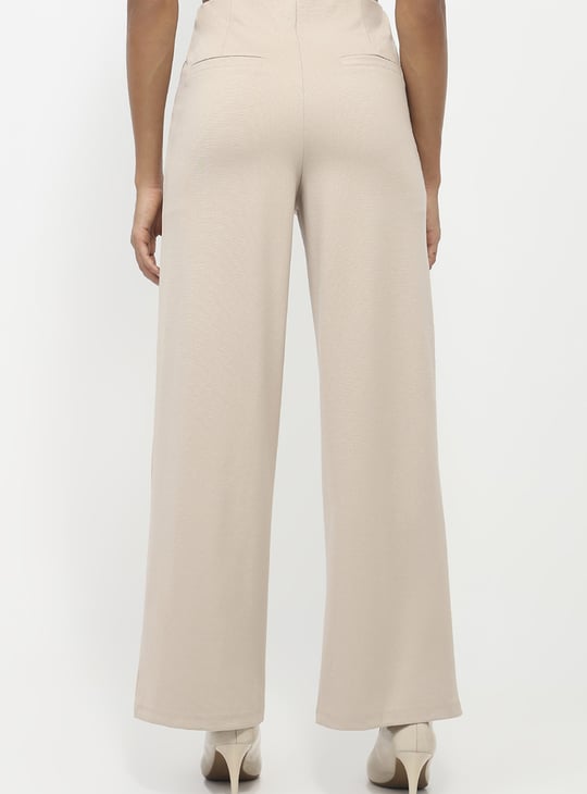 KRAUS Solid Straight Fit Trousers