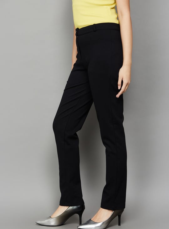 AND Solid Slim Fit Trousers