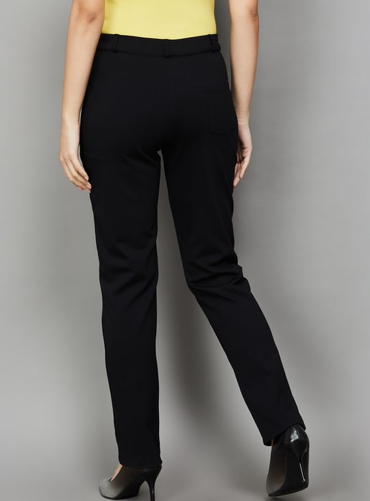 AND Solid Slim Fit Trousers