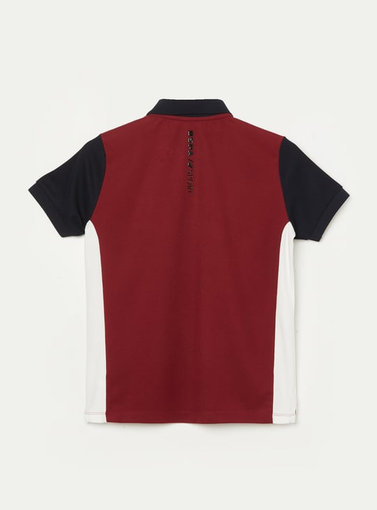 US POLO ASSN KIDS Boys Colourblock Polo T-shirt