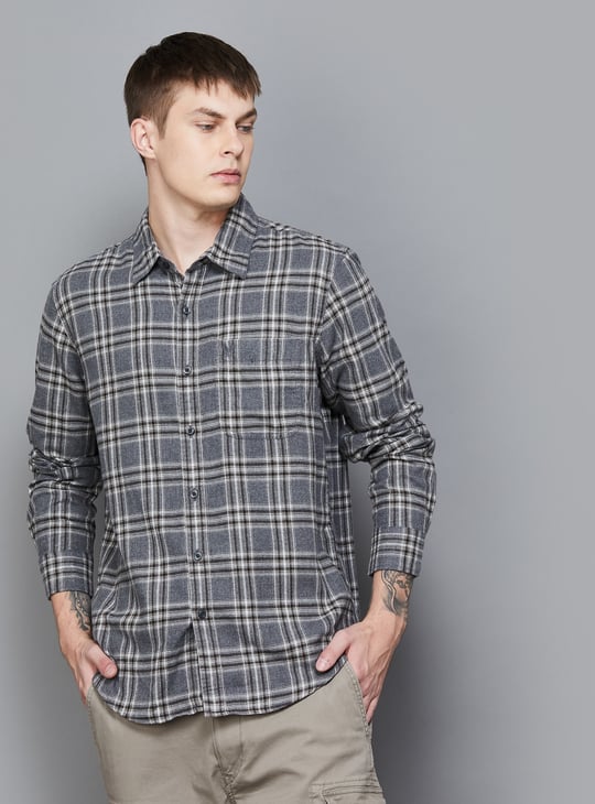 AMERICAN EAGLE Checked Regular Fit Shirt