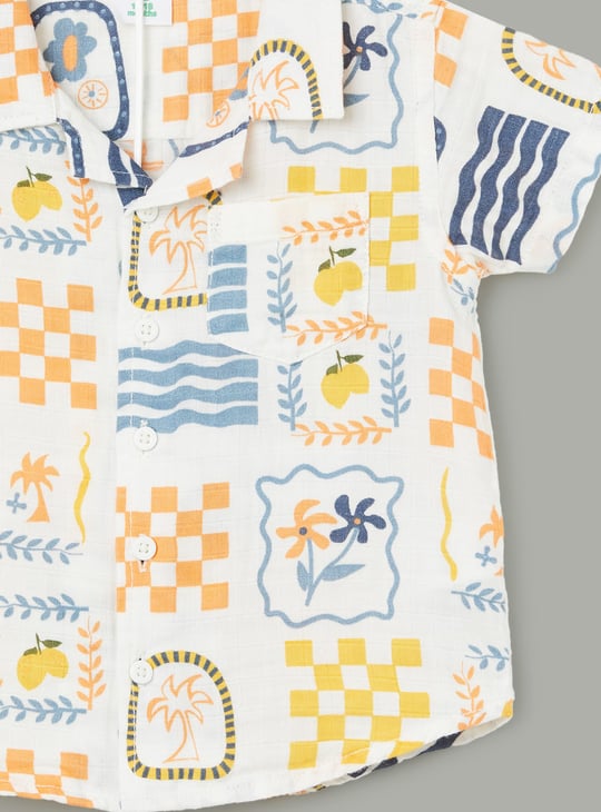 FS MINI KLUB Boys Printed Shorts Set