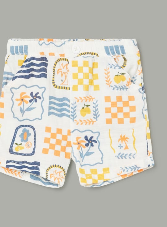 FS MINI KLUB Boys Printed Shorts Set