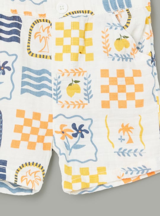 FS MINI KLUB Boys Printed Shorts Set