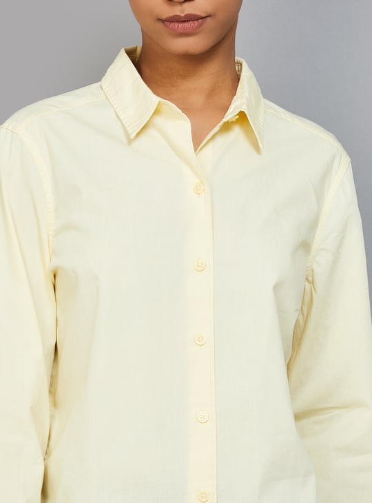 LEVI'S Solid Spread Collar Shirt