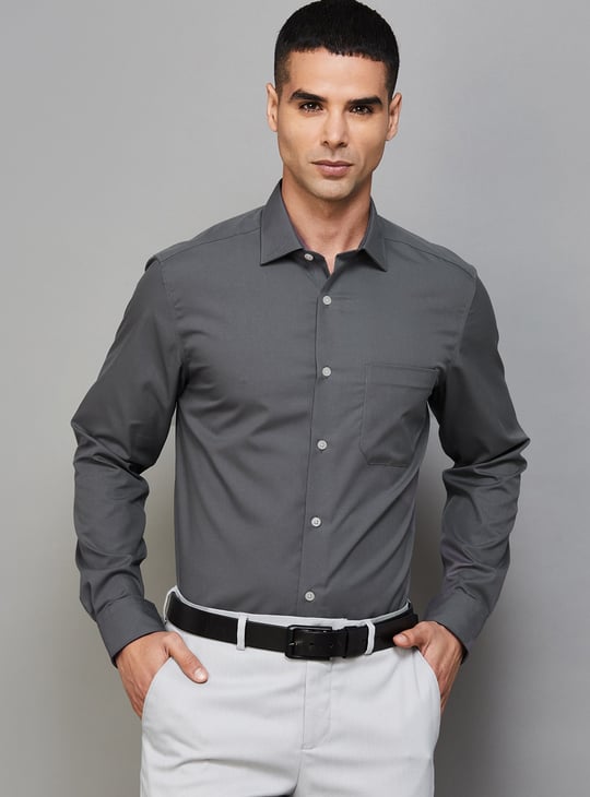 LOUIS PHILIPPE Solid Classic Fit Formal Shirt