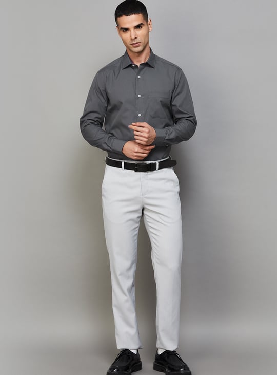 LOUIS PHILIPPE Solid Classic Fit Formal Shirt