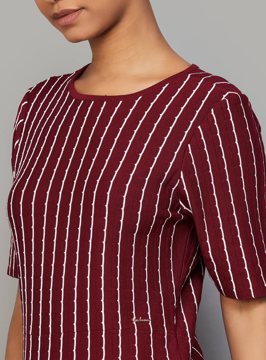 VAN HEUSEN Striped Patterned Midi Dress