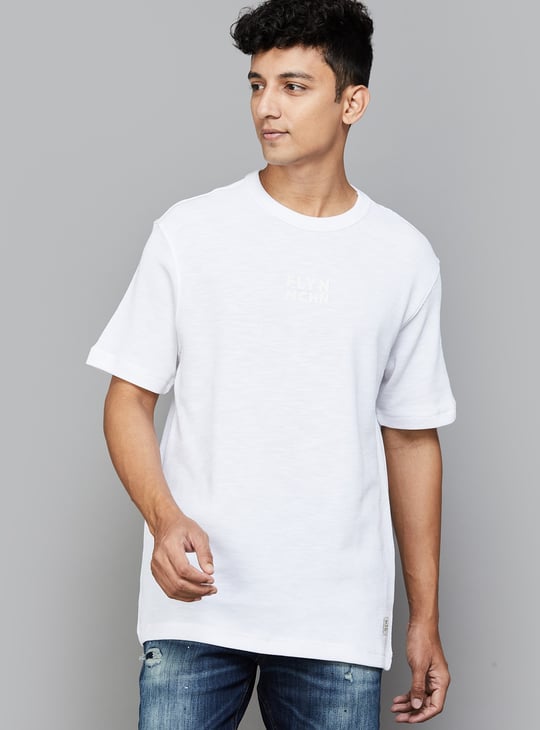 FLYING MACHINE Solid T-shirt