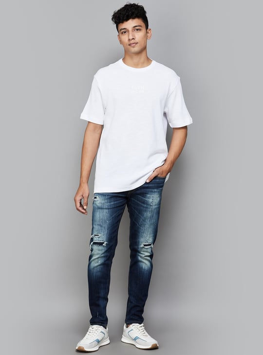 FLYING MACHINE Solid T-shirt