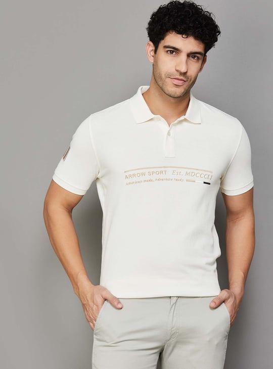 ARROW SPORT Brand Embroidered Polo T-shirt