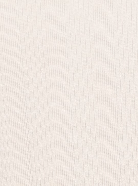 CODE CLASSIC Ribbed Shirt Stype Top