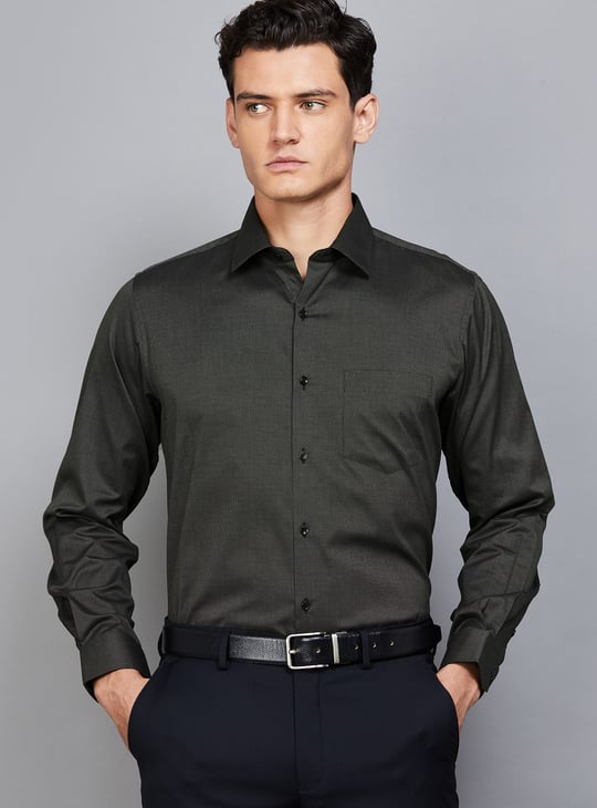 VAN HEUSEN Woven Regular Fit Formal Shirt