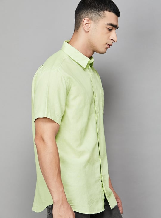 JACK & JONES Solid Regular Fit Shirt