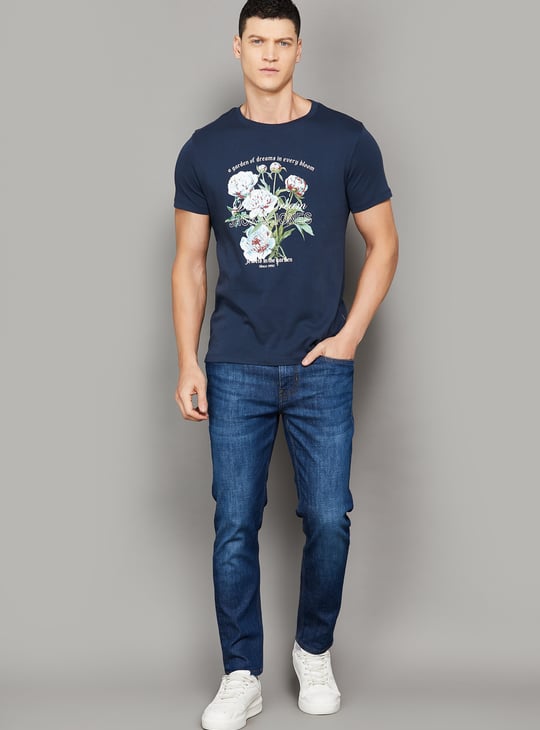 JACK & JONES Printed Crew-Neck T-shirt