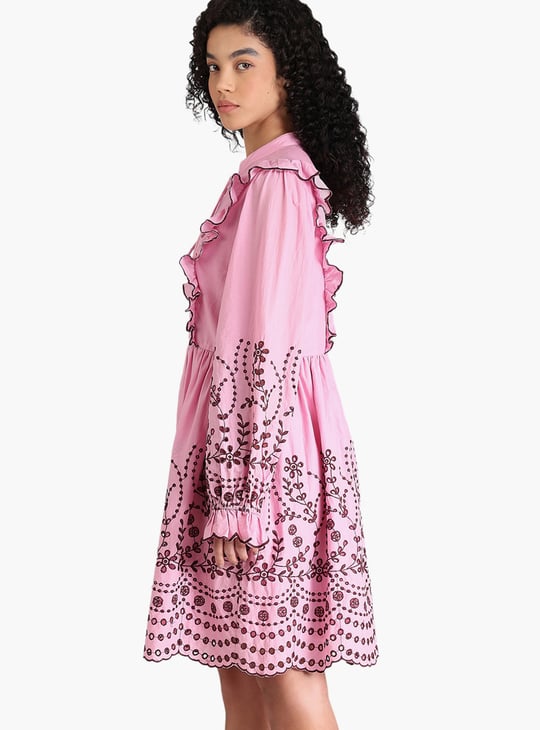 VERO MODA Schiffli Fit & Flare Dress