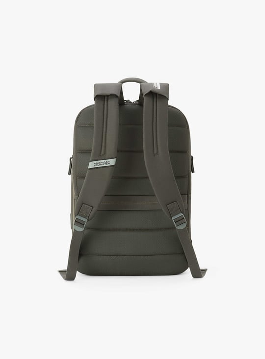 AMERICAN TOURISTER Unisex Panelled Laptop Travel Backpack | Green