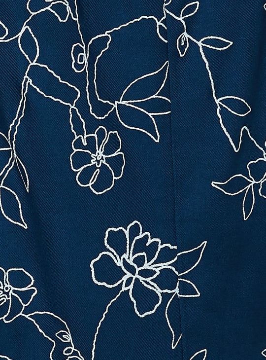 COLOUR ME Floral Print A-Line Dress