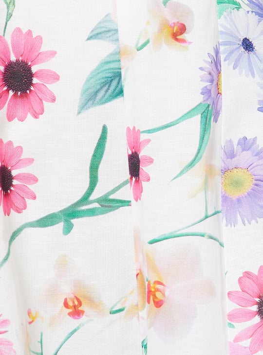 COLOUR ME Floral Print Midi Dress