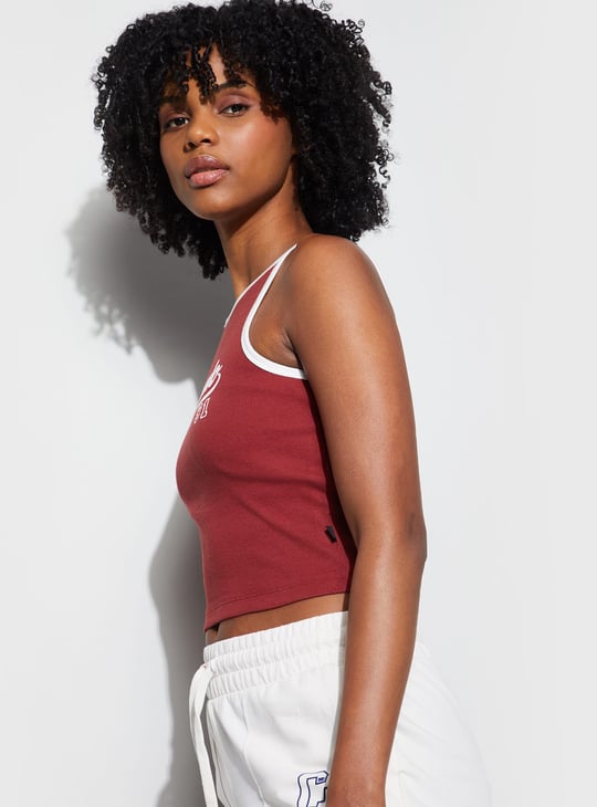 KAPPA Printed Crop Tank Top