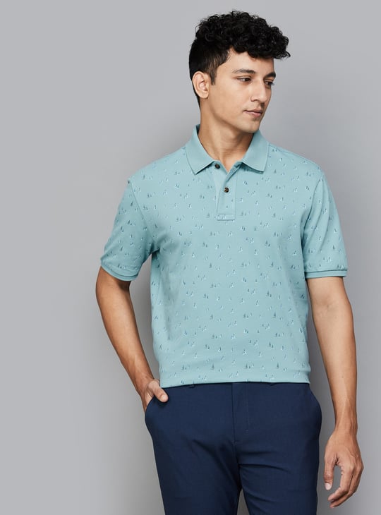FAHRENHEIT Printed Polo T-shirt