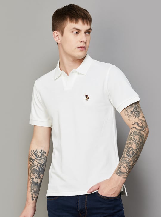 US POLO ASSN Solid Polo T-shirt