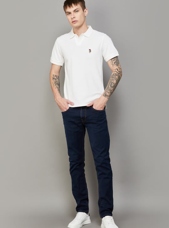 US POLO ASSN Solid Polo T-shirt