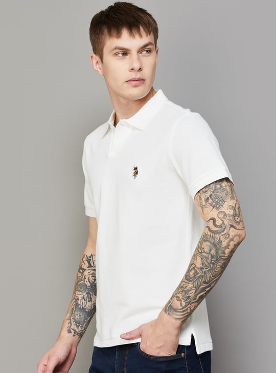 US POLO ASSN Solid Polo T-shirt
