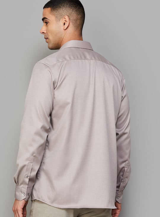 ARROW Textured Regular Fit Formal Shirt | Beige