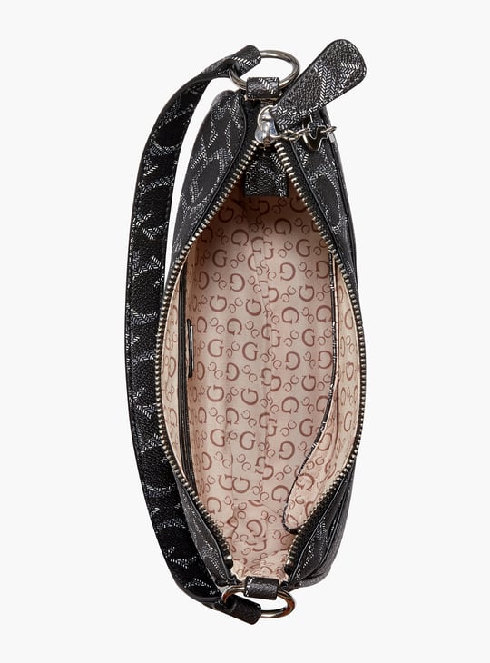 GUESS Logo Print Sling Bag