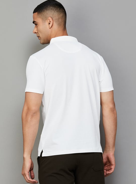 US POLO ASSN Textured Polo T-shirt