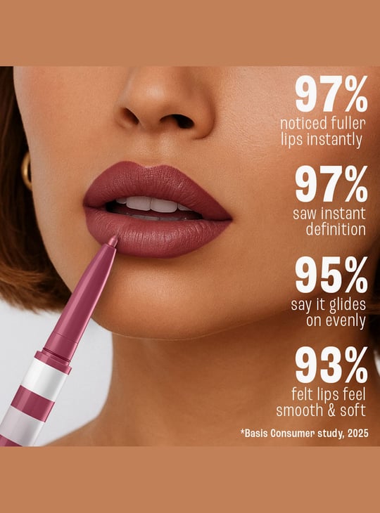 LAKME 9to5 Hya Matte Beach Edit 2in1 Lipstick + Liner - Vacation Pink
