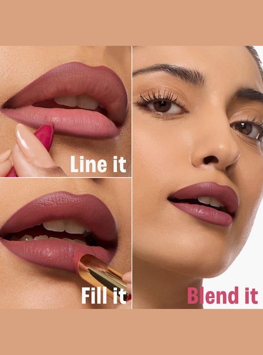 LAKME 9to5 Hya Matte Beach Edit 2in1 Lipstick + Liner - Vacation Pink