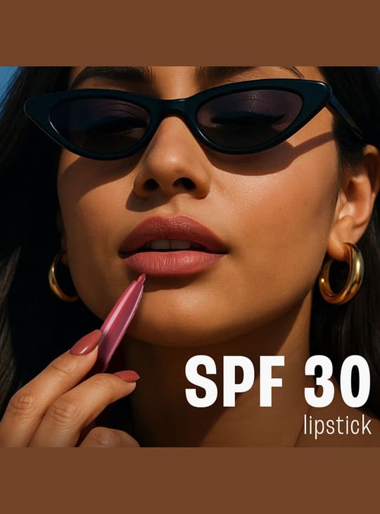 LAKME 9to5 Hya Matte Beach Edit 2in1 Lipstick + Liner - Vacation Pink