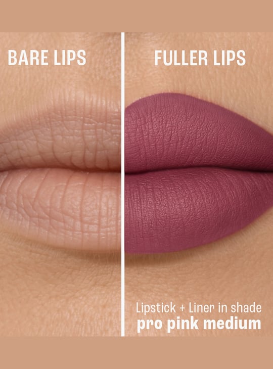 LAKME 9to5 Hya Matte Beach Edit 2in1 Lipstick + Liner - Vacation Pink