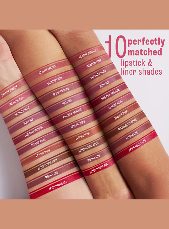 LAKME 9to5 Hya Matte Beach Edit 2in1 Lipstick + Liner - Vacation Pink