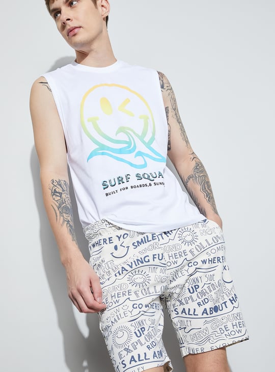 SmileyWorld Printed Shorts
