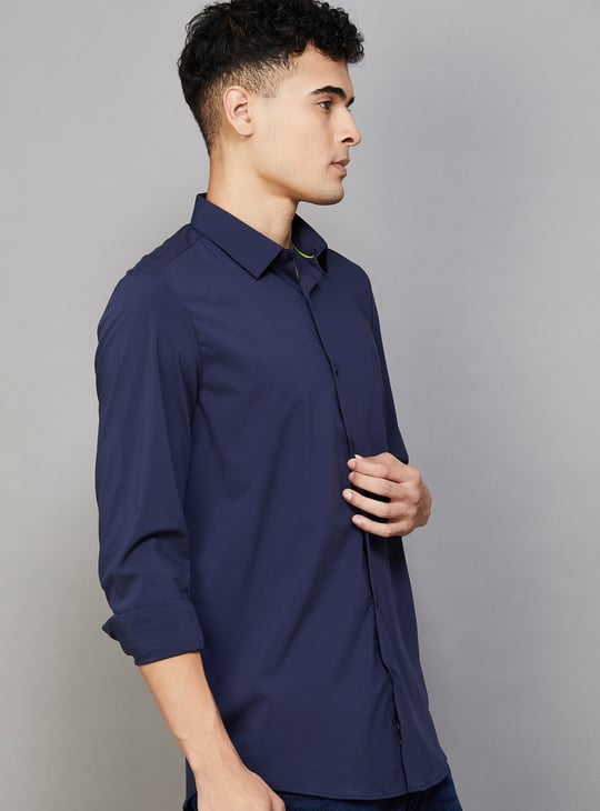 ALLEN SOLLY Solid Slim Fit Shirt