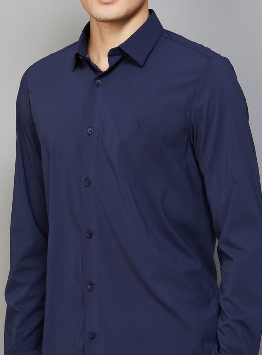 ALLEN SOLLY Solid Slim Fit Shirt