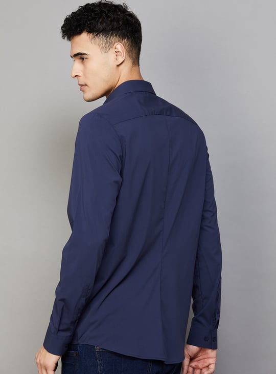 ALLEN SOLLY Solid Slim Fit Shirt